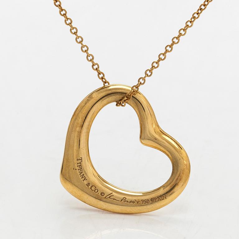 Tiffany & Co,  Elsa Peretti, halsband, "Open Heart", 18K guld.