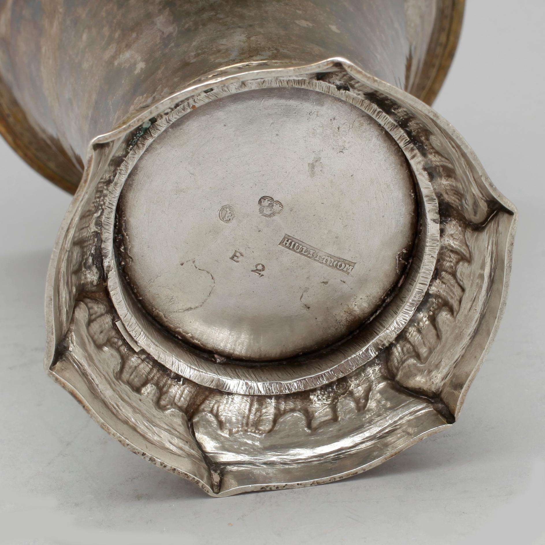 BÄGARE, silver, Anders Hjulström, Köping, 1787. Vikt ca 234g.