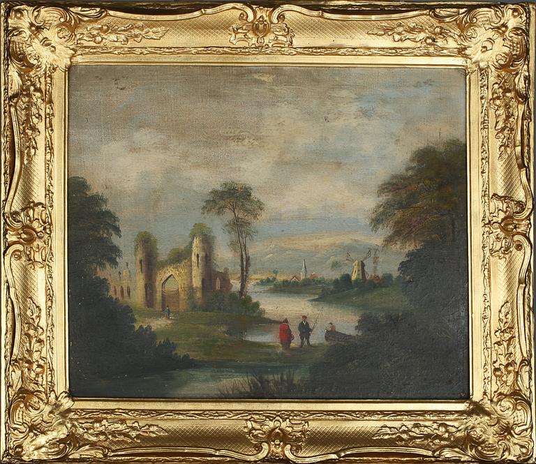 OKÄND KONSTNÄR, olja på duk , 1800-tal.
