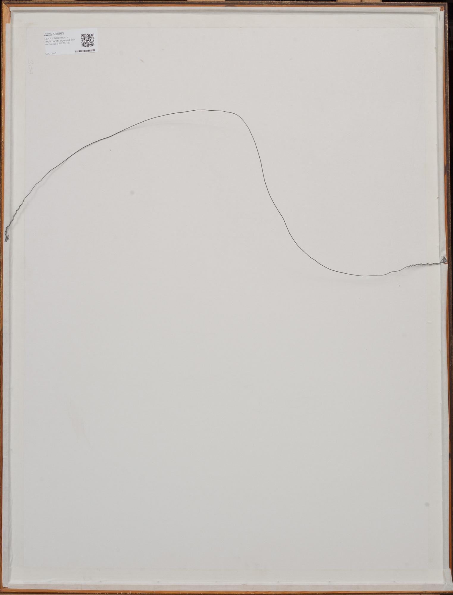 LENA LINDERHOLM, färglitografi, signerad och numrerad 33/225.