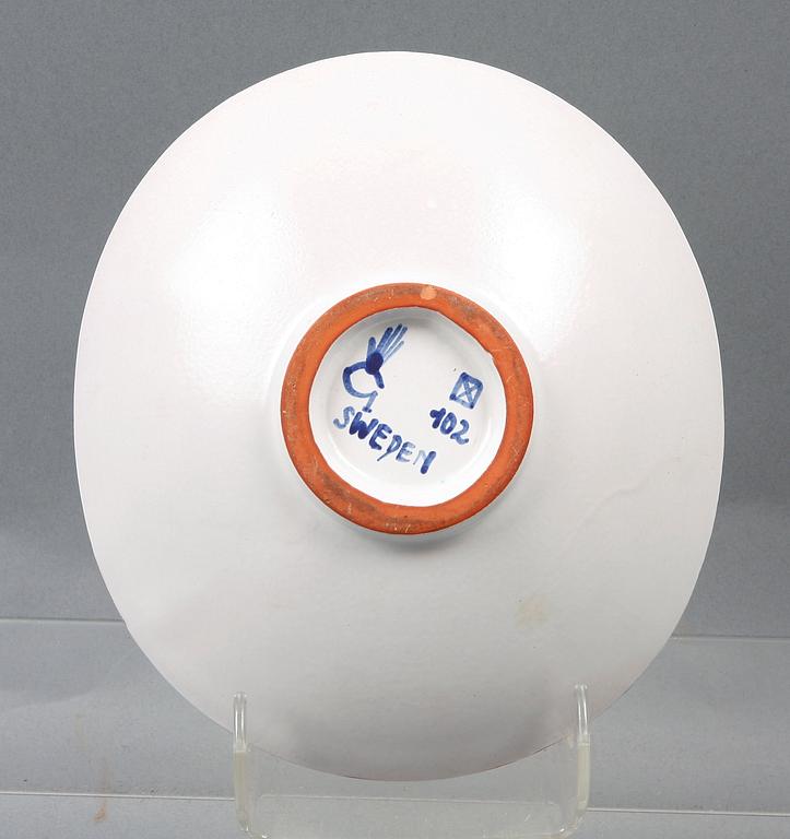 SKÅL, fajans, Stig Lindberg, Gustavsberg.