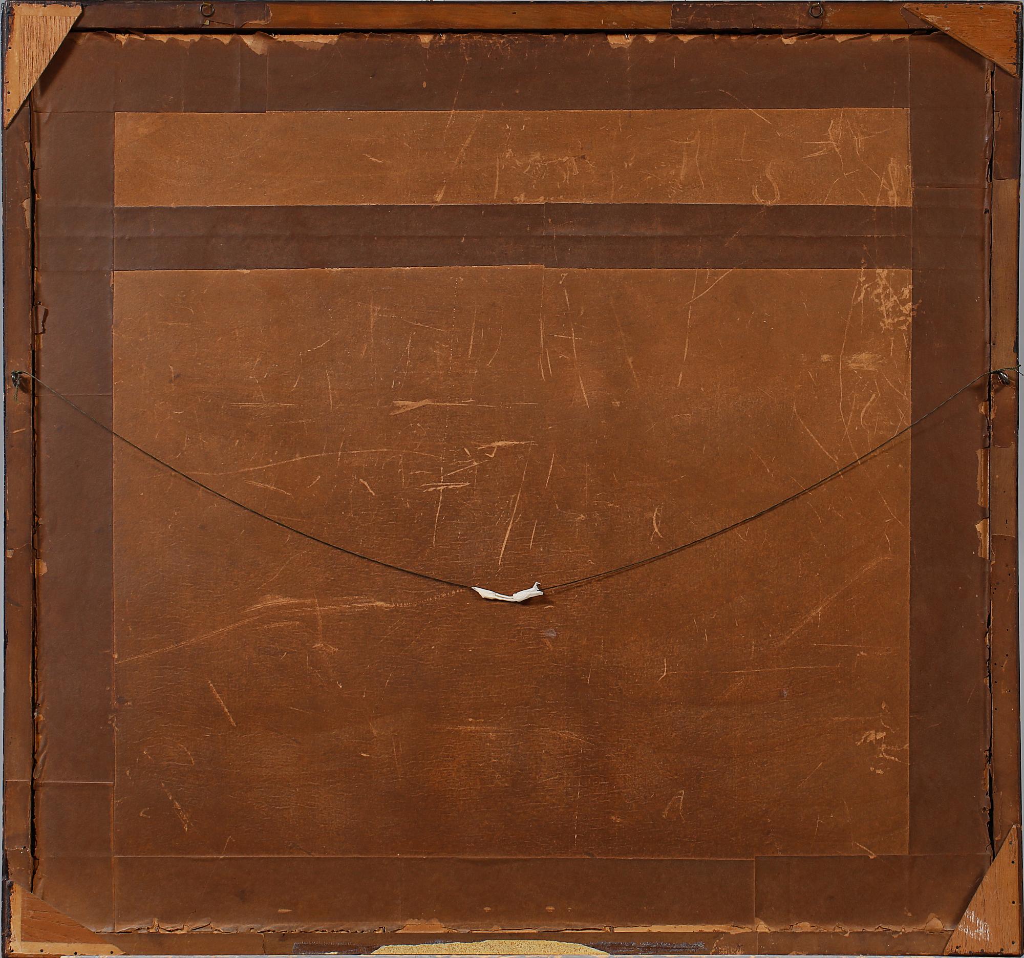 OKÄND KONSTNÄR, olja på pappannå, signerad Carl Winberg och daterad 1881.