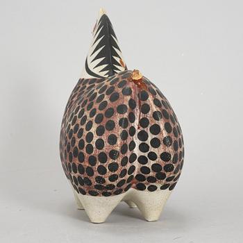 STIG LINDBERG, skulptur, stengods, "Springare", Gustavsberg Studio.