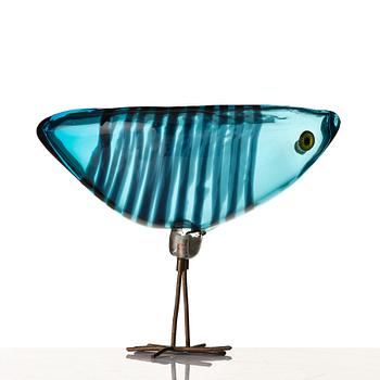 Alessandro Pianon, a "Pulcino" glass sculpture of a bird, Vistosi, Murano, Italy 1960's.