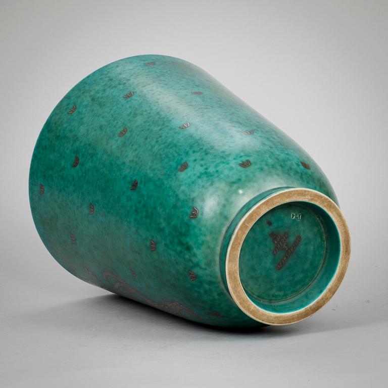 URNA, stengods, "Argenta", Wilhelm Kåge, Gustavsberg, 1935.