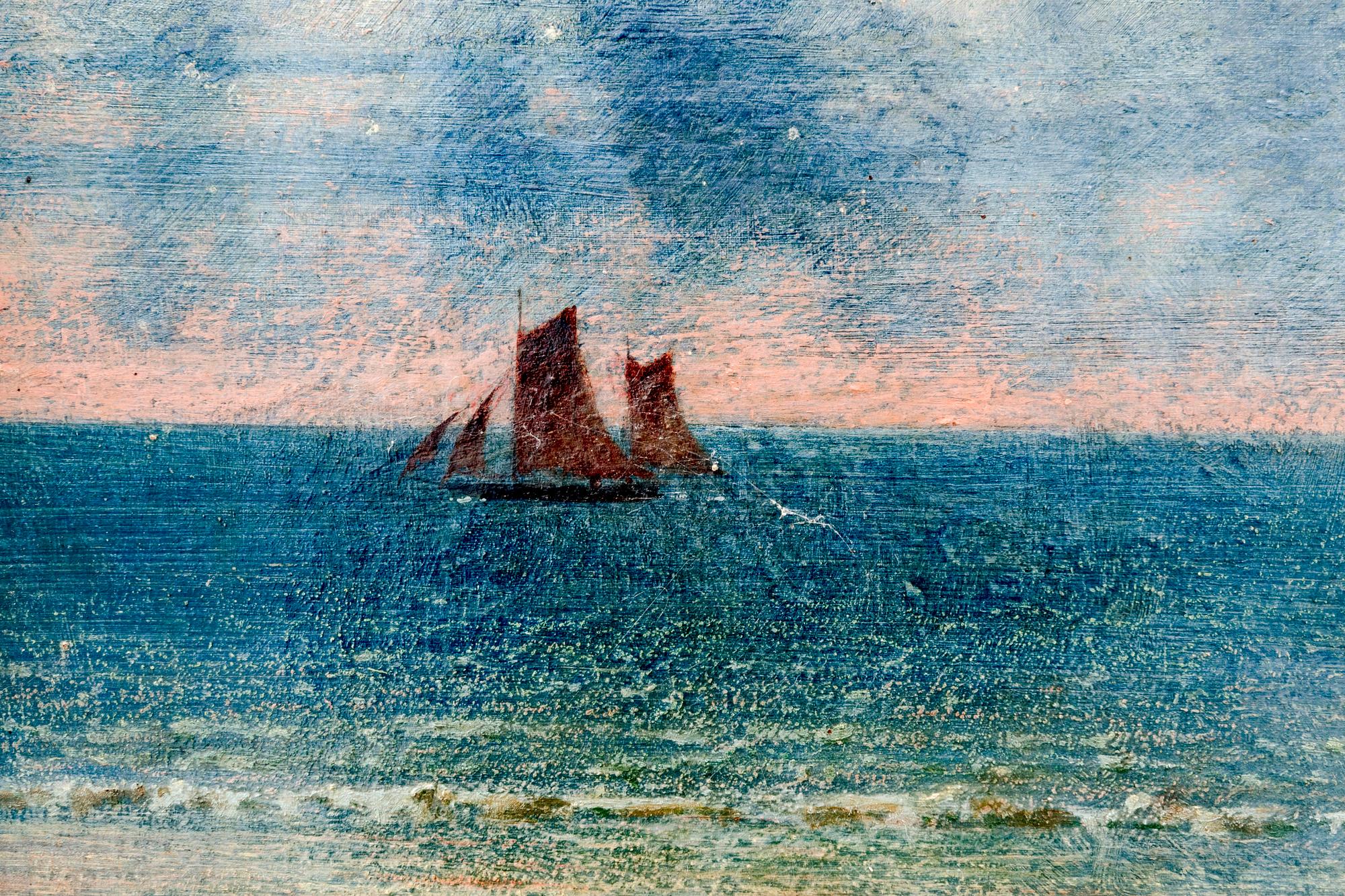 August Hagborg, olja på duk signerad.