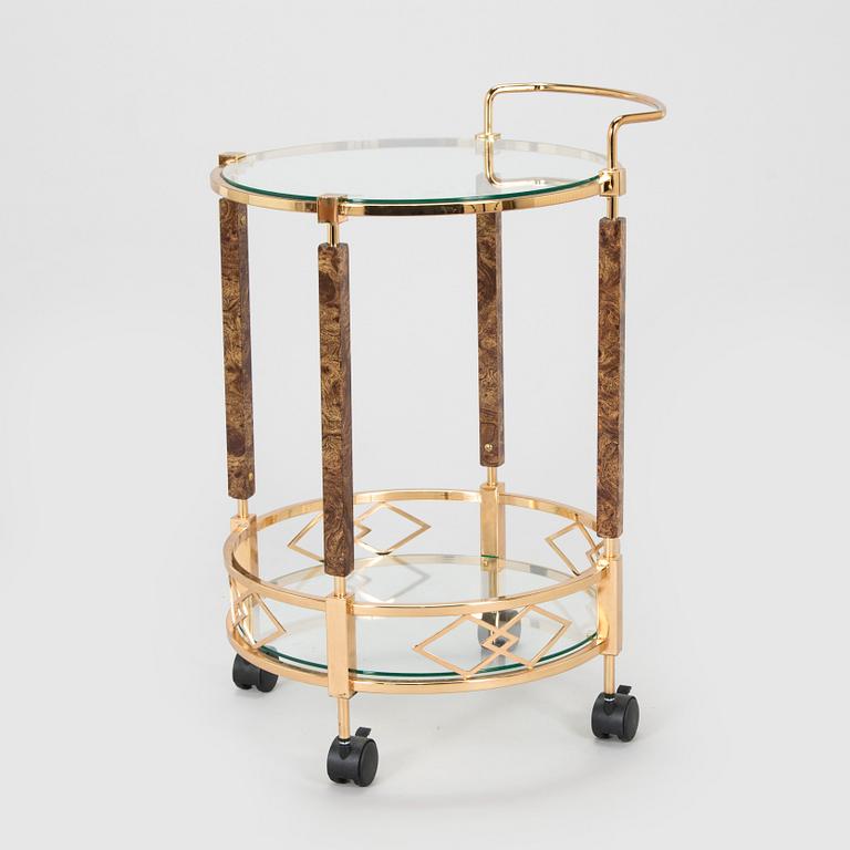 A late 20th century serving trolley.