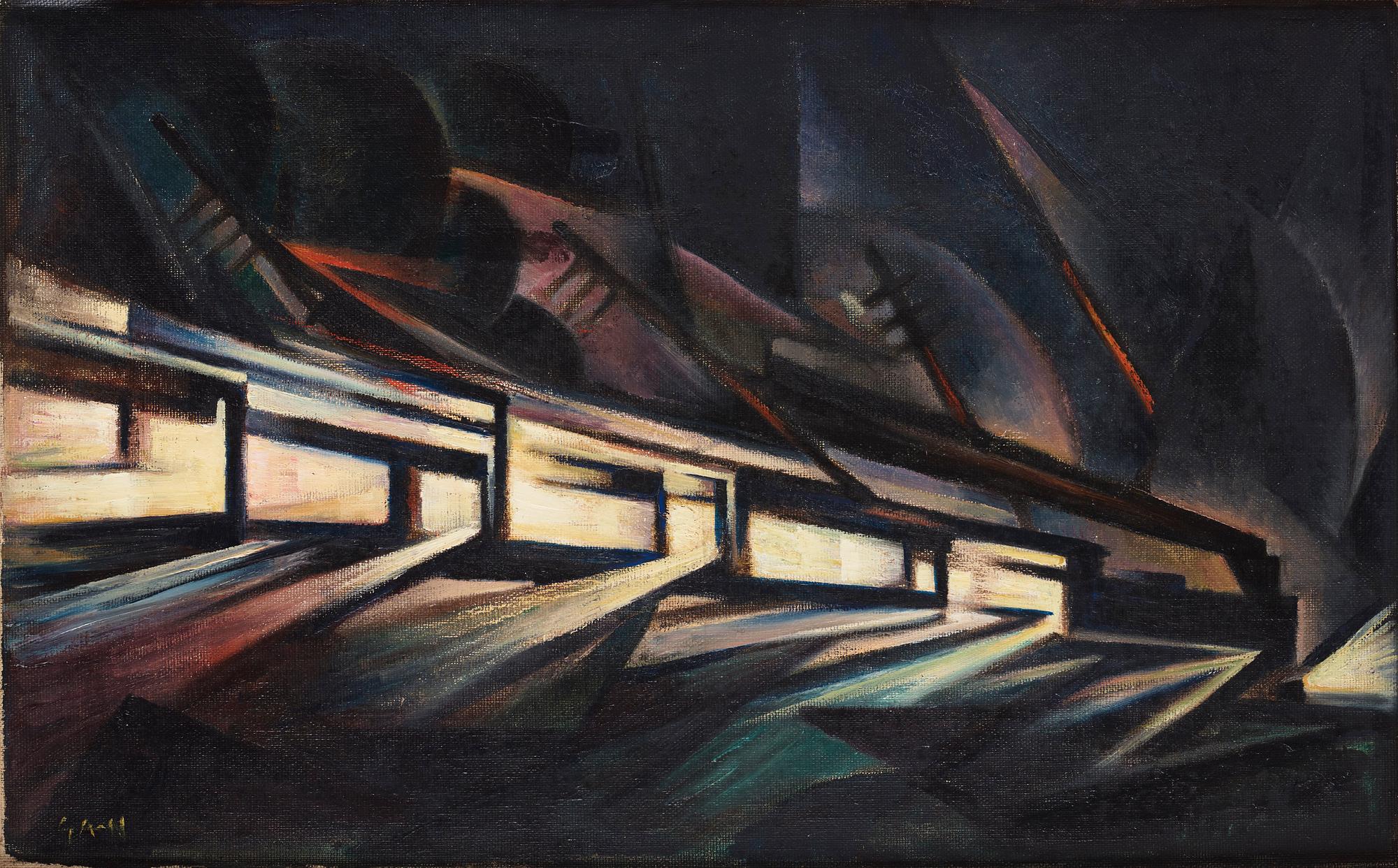 Gösta Adrian-Nilsson, "Snälltåg/Schnellzug".