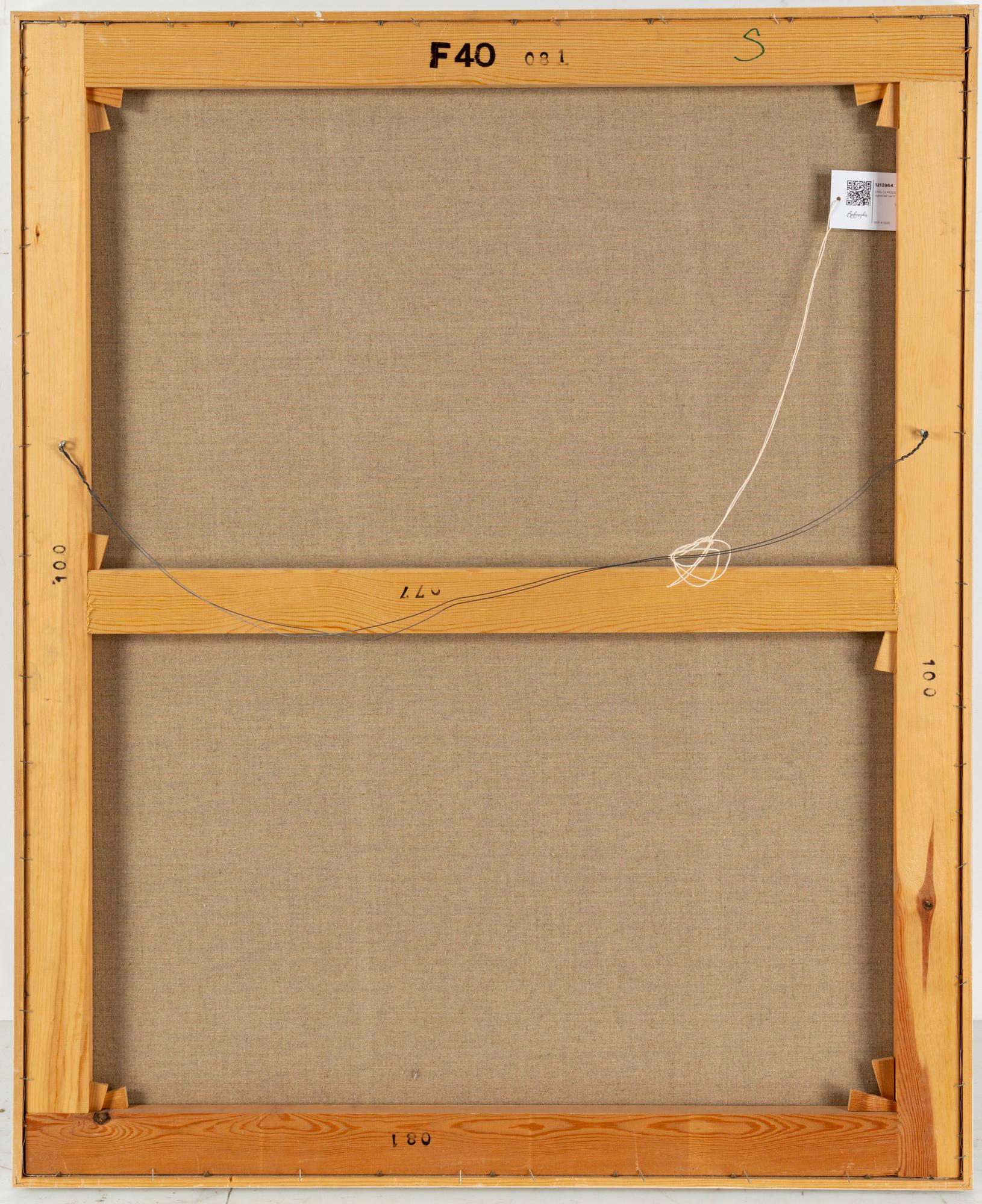 STIG CLAESSON, oil on canvas, signed and dated -89.