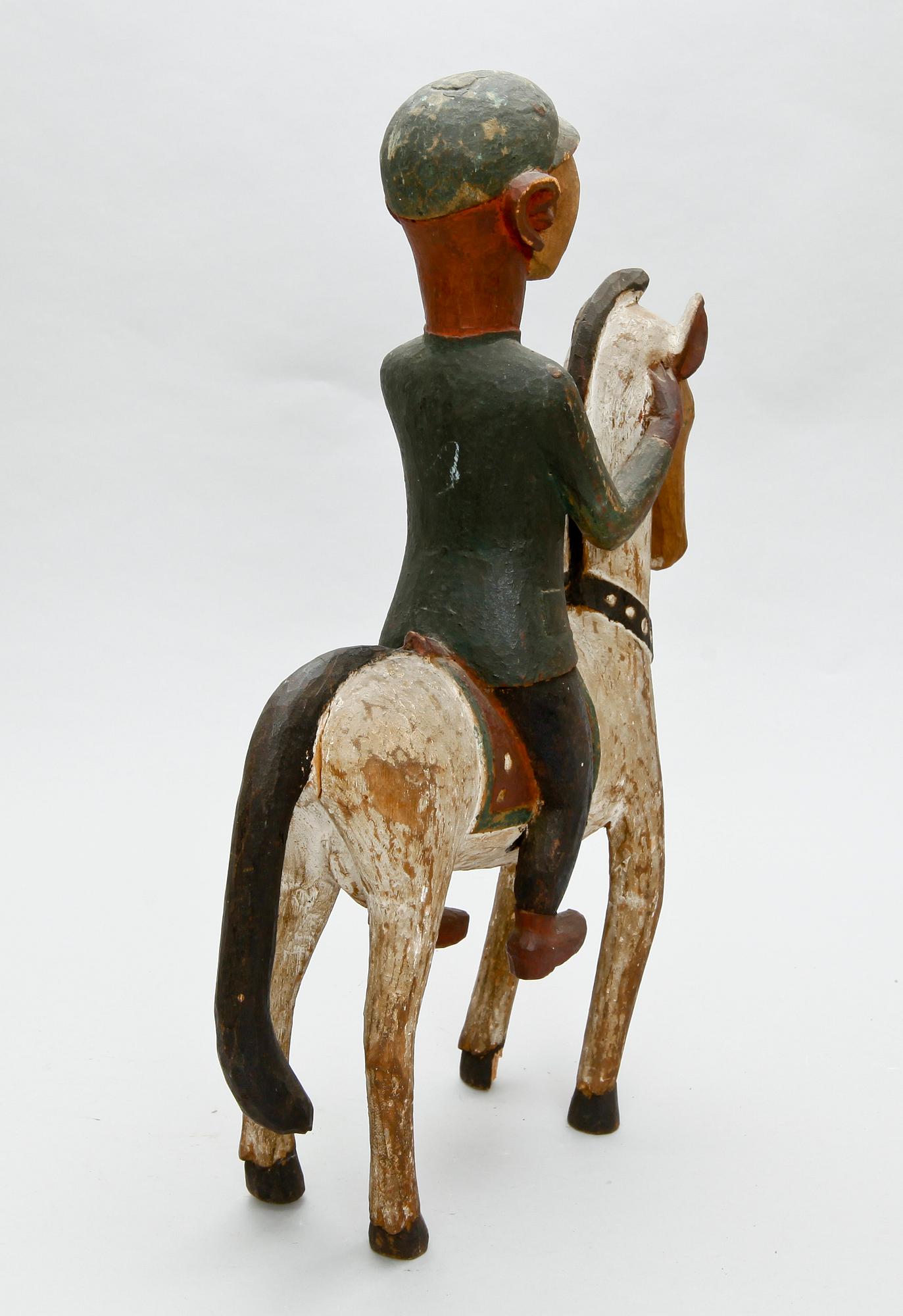 SKULPTUR, bemålat trä, Afrika 1900-tal.