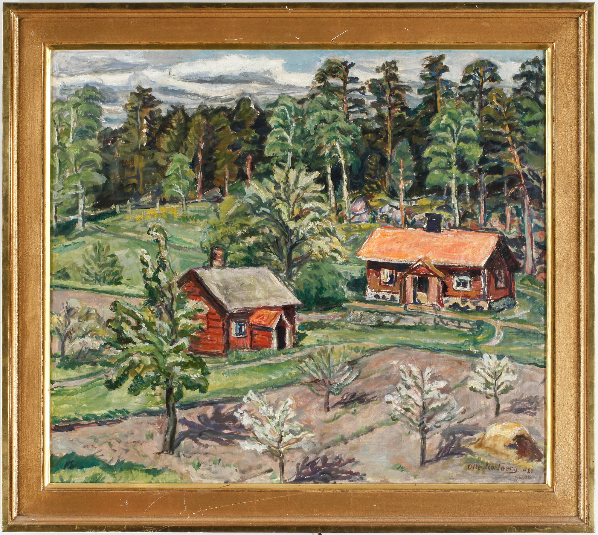 OLLE NORDBERG, olja på duk, signerad och daterad -22.