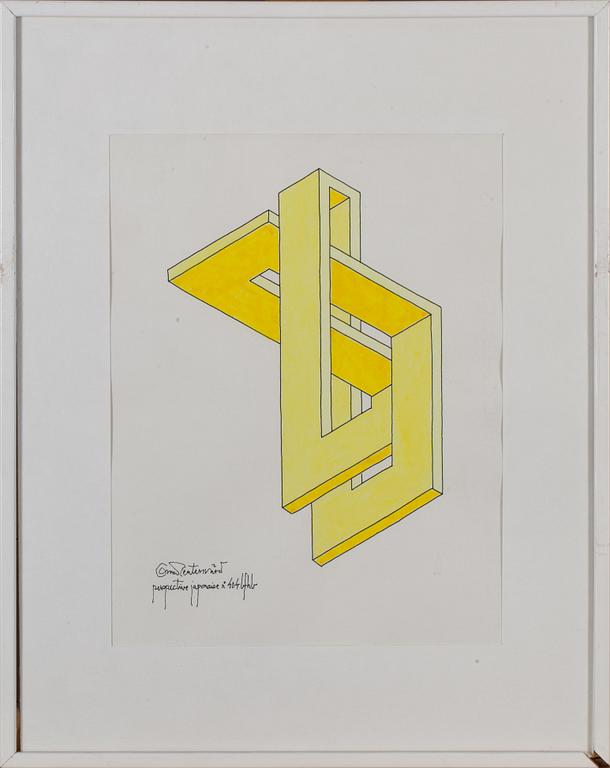 OSCAR REUTERSVÄRD, akvarell, signerad.