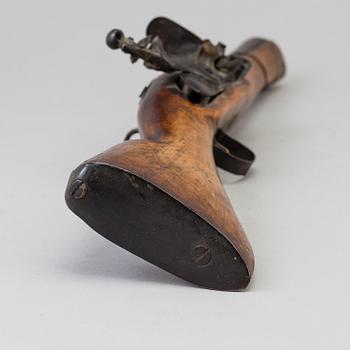 TROMBONPISTOL, Flintlås, 1800-talets första hälft.