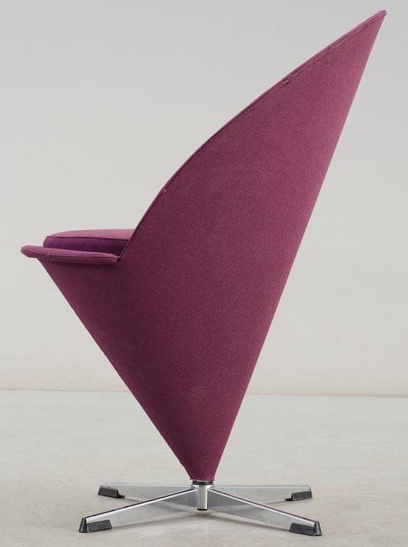 FÅTÖLJ, "Cone Chair", Verner Panton för Plus-Linje, Danmark, formgiven 1958.