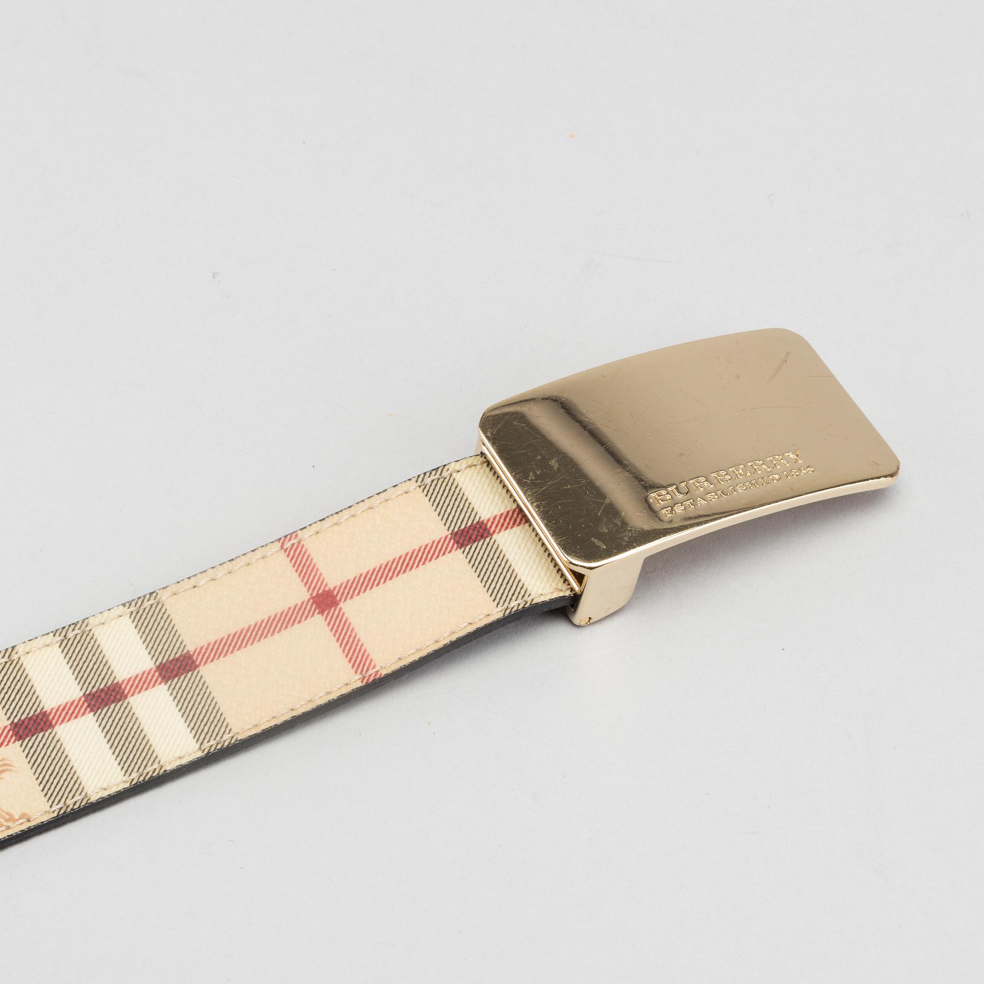 BURBERRY, väska samt skärp.