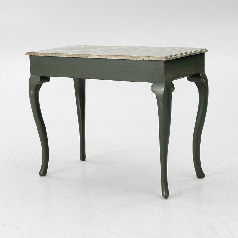 Serving table, as well as armchairs, a pair, Nordiska Kompaniet, 1928.