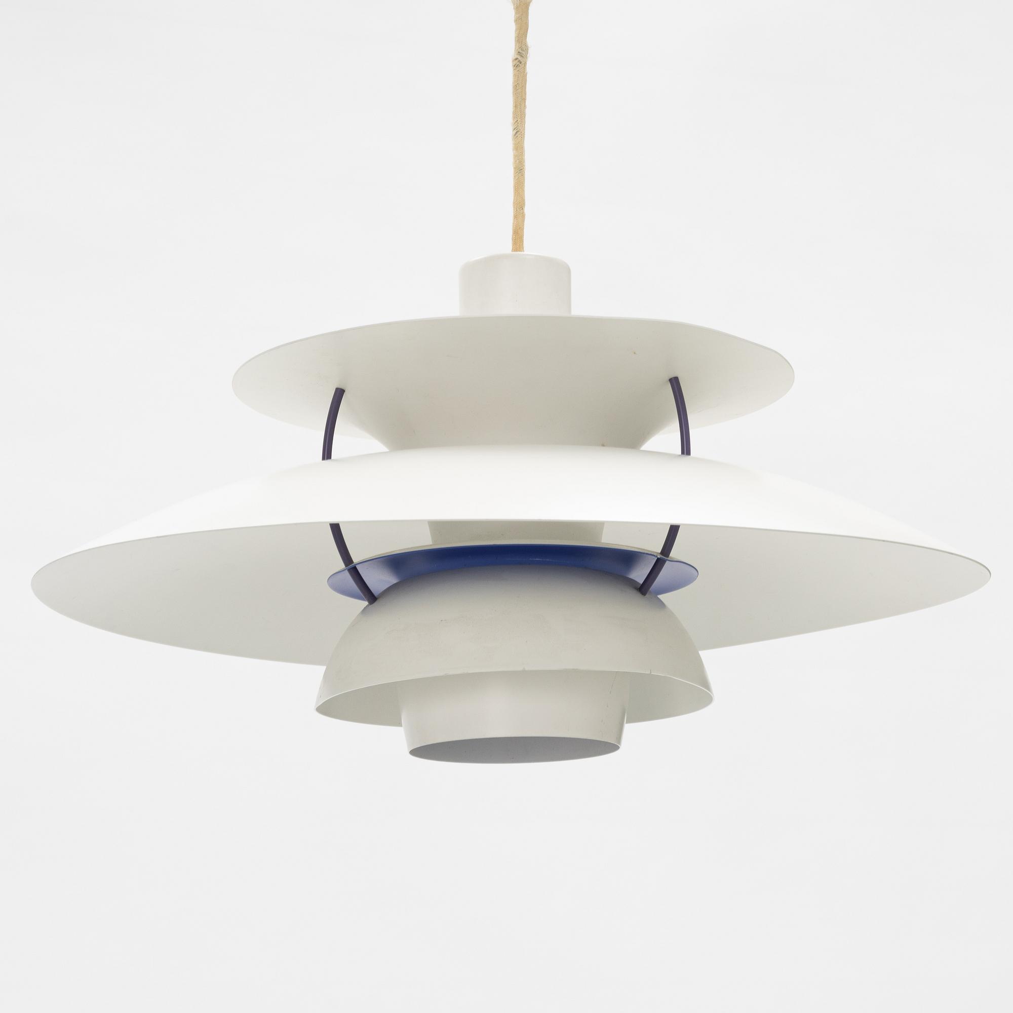 Poul Henningsen, taklampa, "PH 5", Louis Poulsen, Danmark.