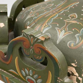 Corner cabinet, likely 18th century.