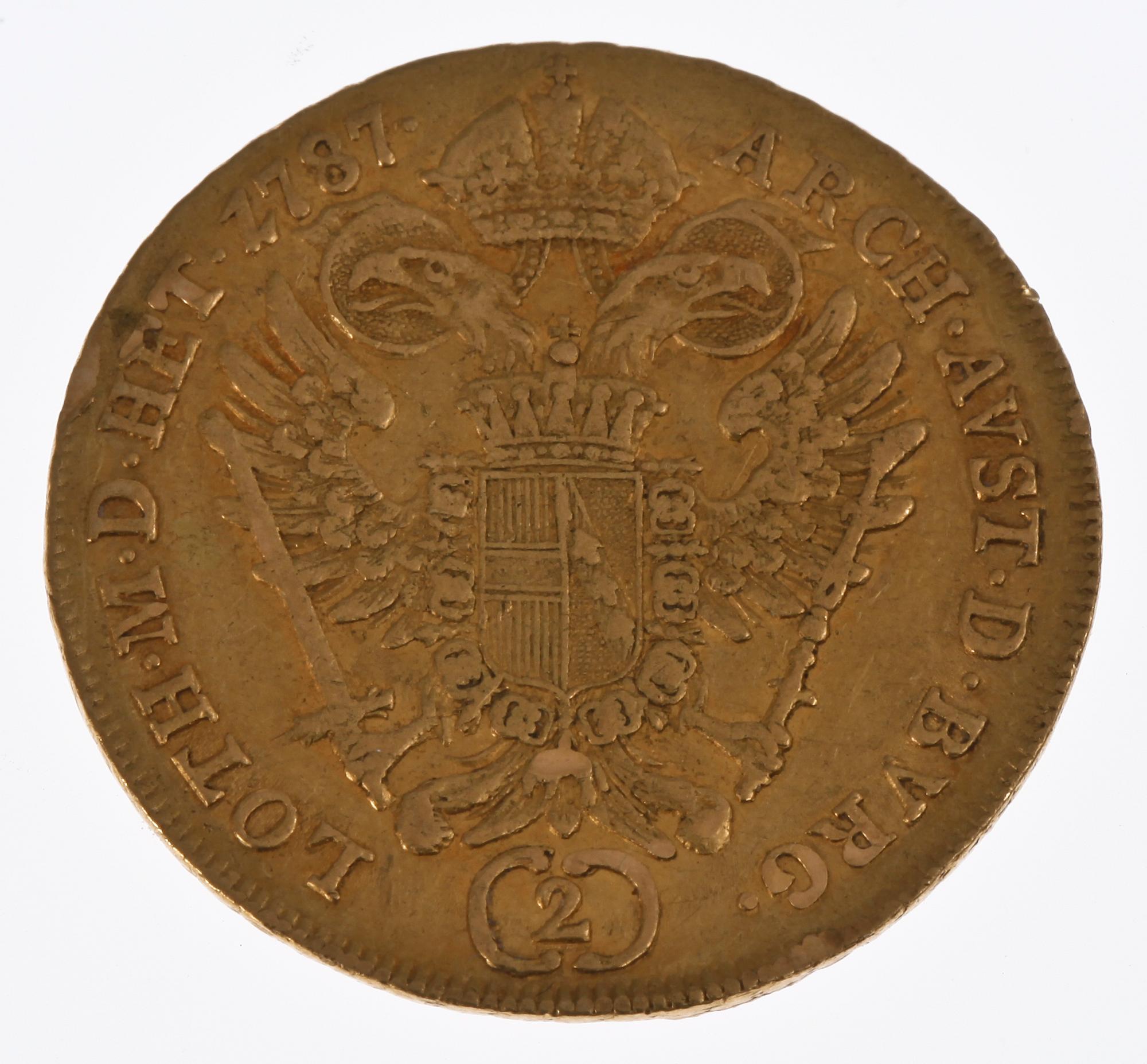 MYNT, guld, dukat, Wien 1787. Vikt 6 gram.