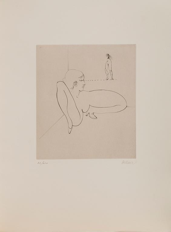 HANS BELLMER, "Les anagrammes du corps". 10 etchings, 1973, each signed in pencil and numbered 72/100.
