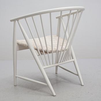 KARMSTOL, "Solfjädern", Sonna Rosén, Nässjö Stolfabrik, formgiven 1948.