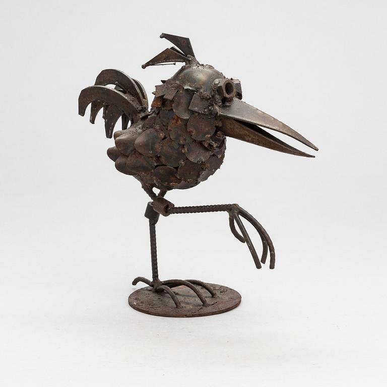 Veikko Haukkavaara, a metal sculpture, signed and dated -82.