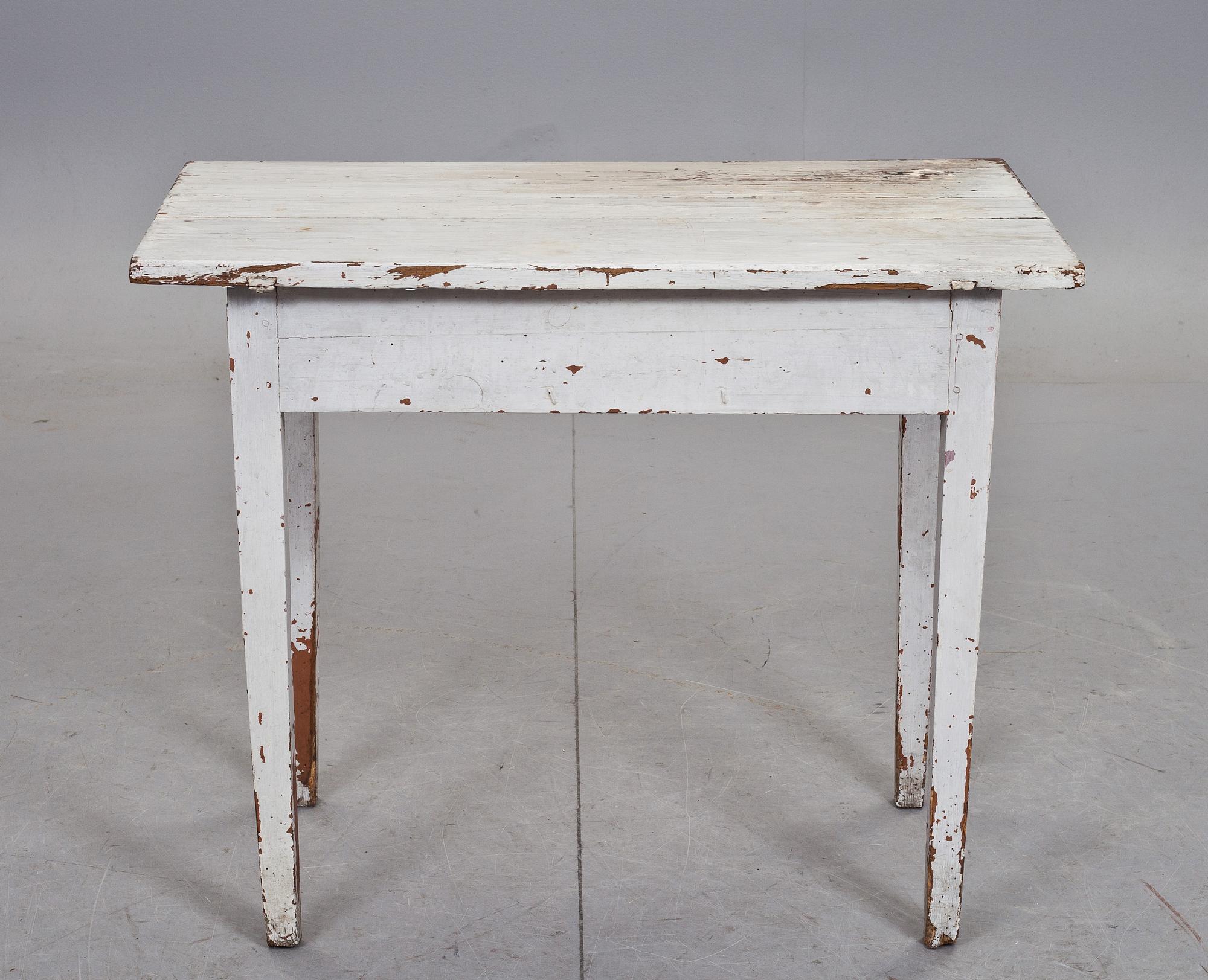SKRIVBORD, vitmålat, 1800-tal.