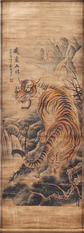 RULLMÅLNING, Kina. 1900-2000-tal.