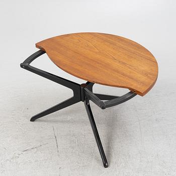 A teak-veneered coffee table, 1950's/60's.