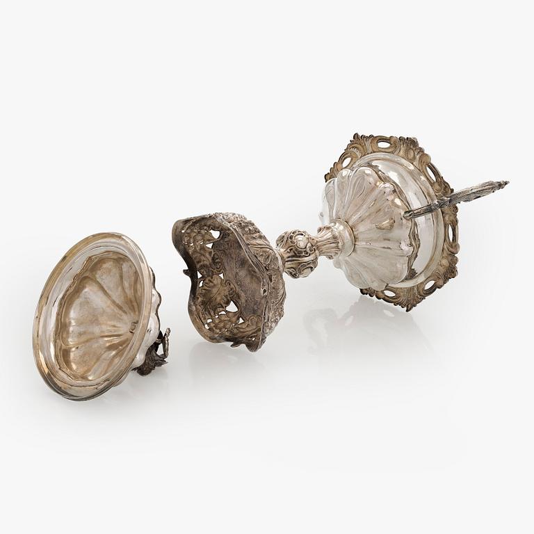 A Neo-Rococo silver bowl, maker's mark of Johan Theodor Palmgren, Norrköping, Sweden 1861. .