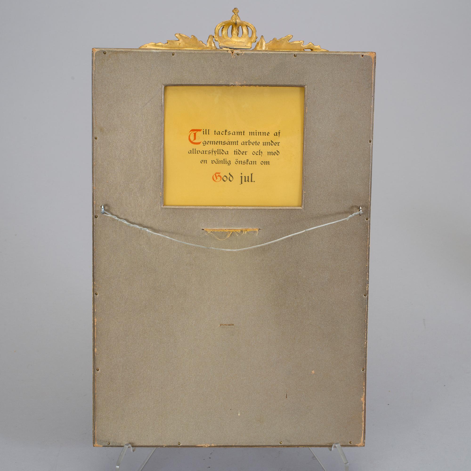 SIGNERADE KUNGLIGA FOTON, 3 st, Drottning Louise, Prins Wilhelm, Prinsessan Margaretha, 1940-50-tal.