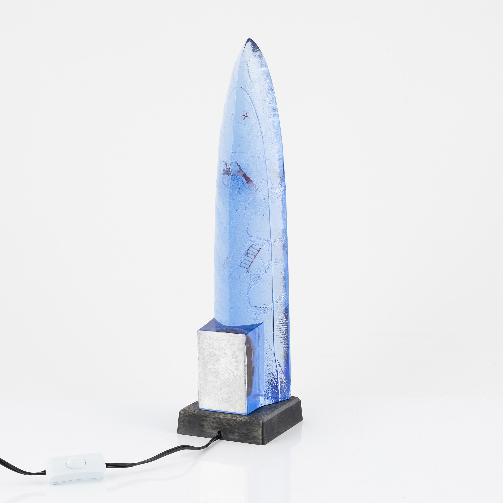 Bertil Vallien, a glass sculpture, Kosta Boda.
