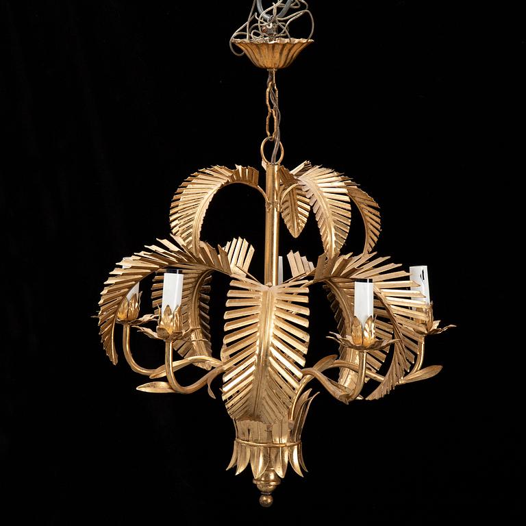 A late 20th century ceiling light, probably Italy.