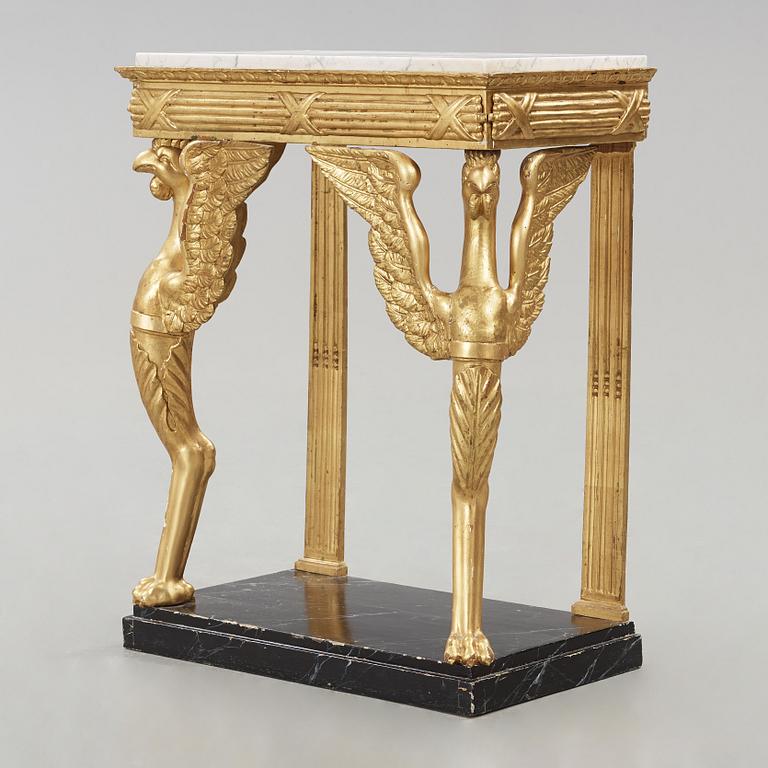 A 19th century Empire console table.