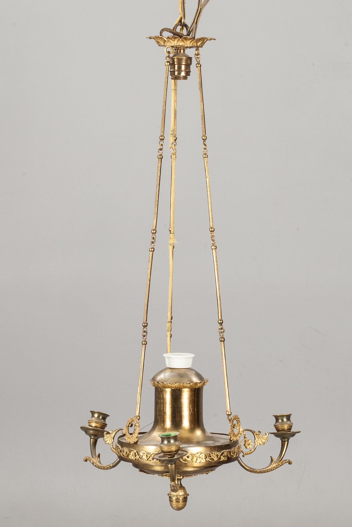LJUSAMPEL, senempire, 1800-talets mitt.