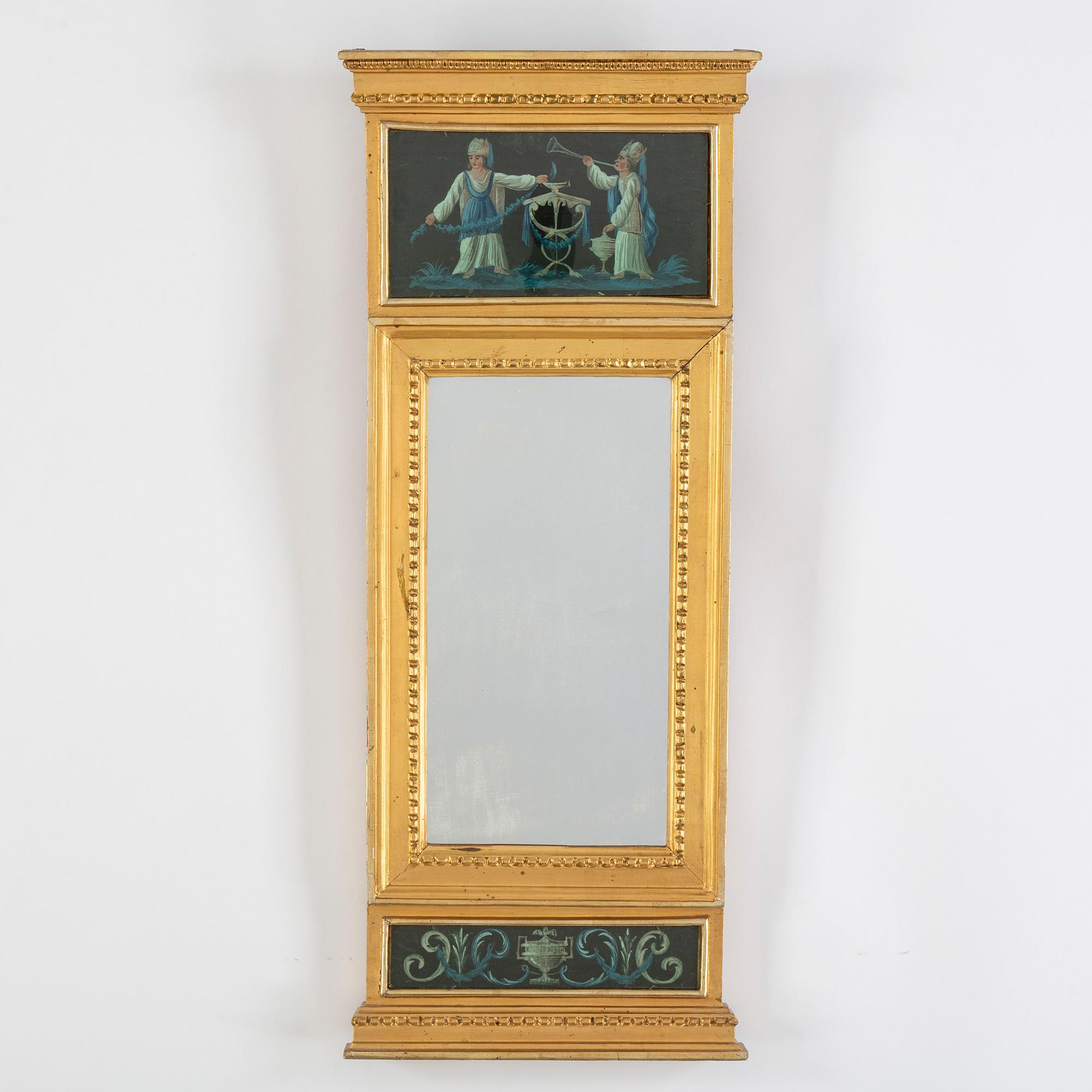 SPEGEL, sengustaviansk, omkring 1800.