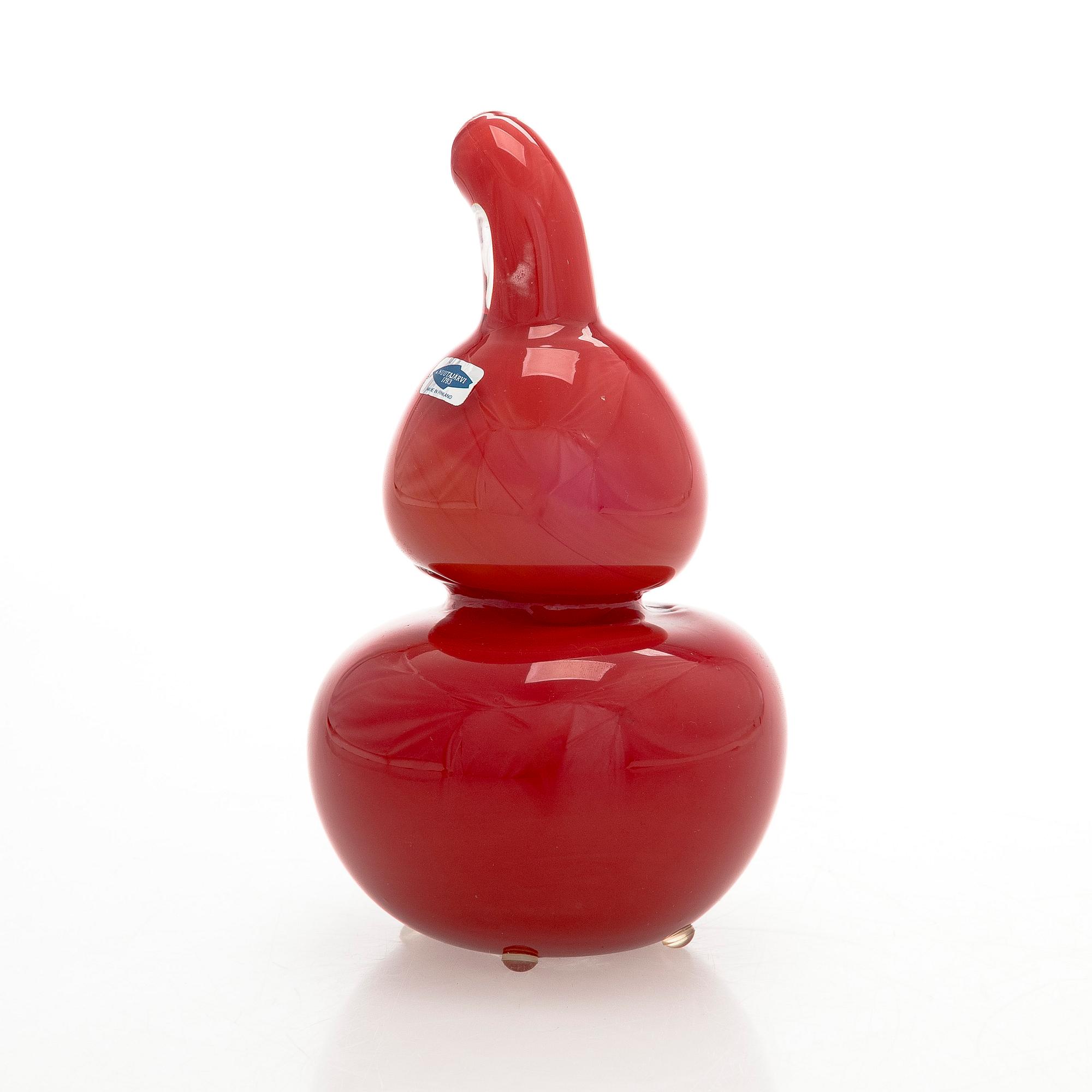Oiva Toikka, A glass culpture, "Fruit" signed Oiva Toikka Nuutajärvi.