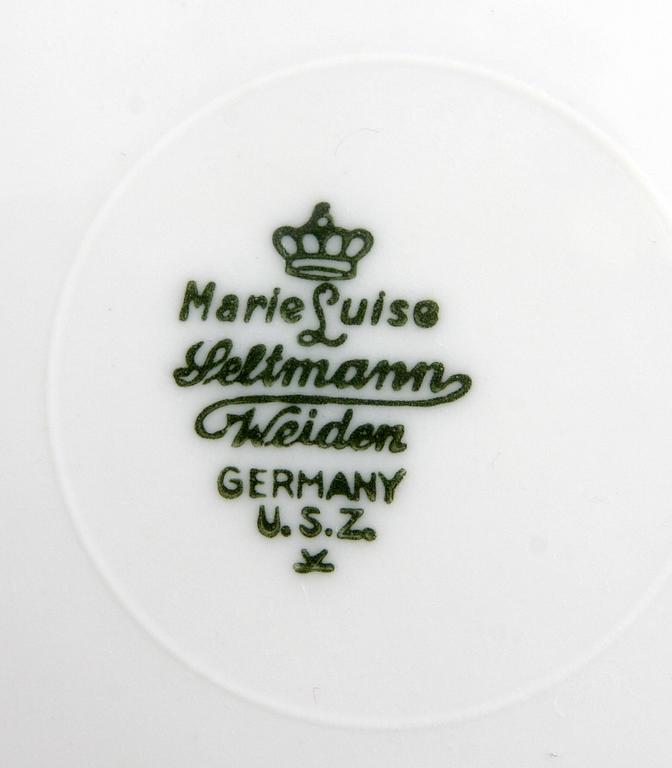 SERVIS, ca 56 delar, porslin, "Marie Luise", Lettmann Weiden, Tyskland.