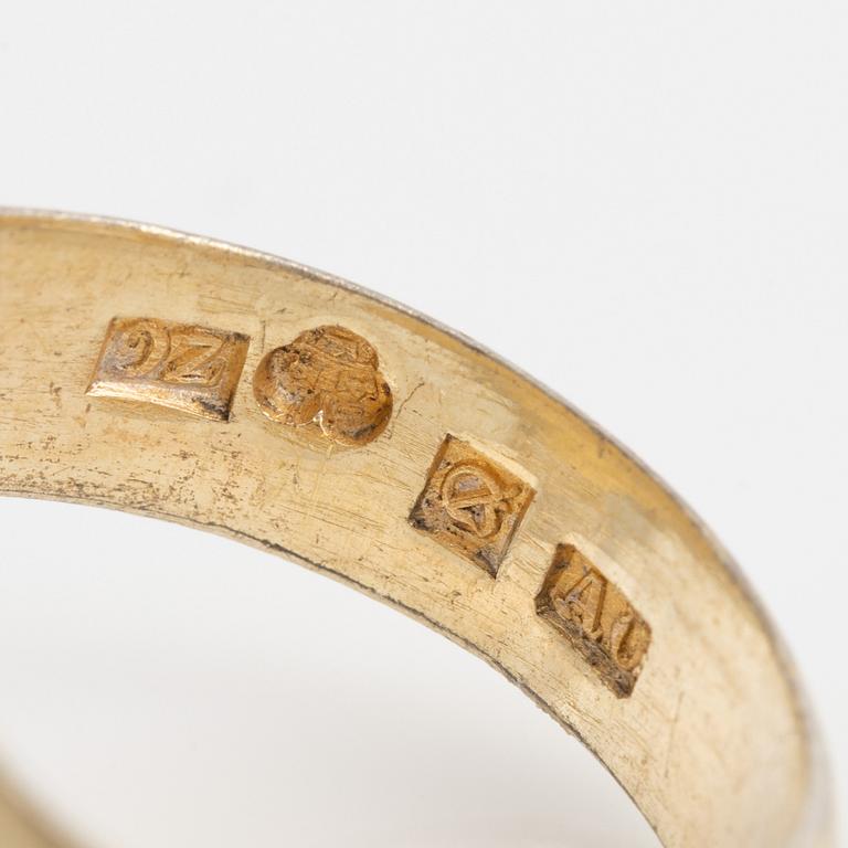 Silver ring, 1902.