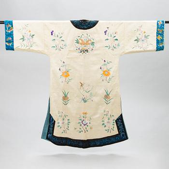 A Chinese embroidered robe, early 20th Century.