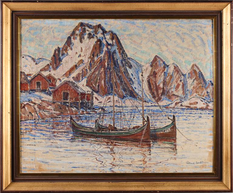 RIKARD LINDSTRÖM, olja på duk, signerad och daterad 1914.