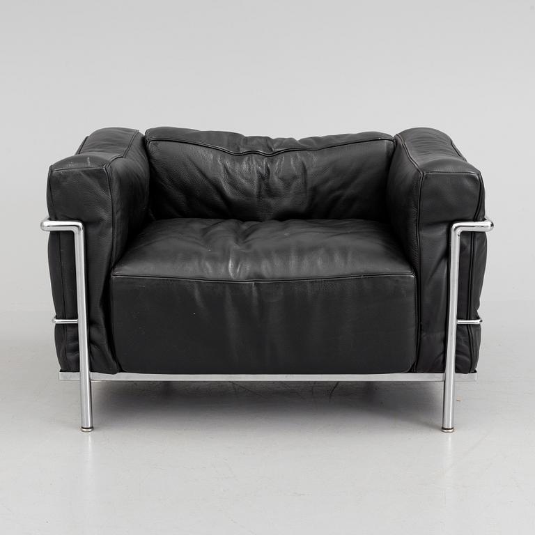 LE CORBUSIER, fåtölj, "LC3", Cassina.
