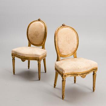 A PAIR OF GUSTAVIAN CHAIRS, late 18th century.