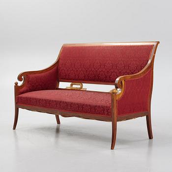 An empire style sofa, ca 20th Century.