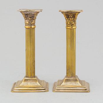 KOLONNLJUSSTAKAR, ett par, omkring år 1900.