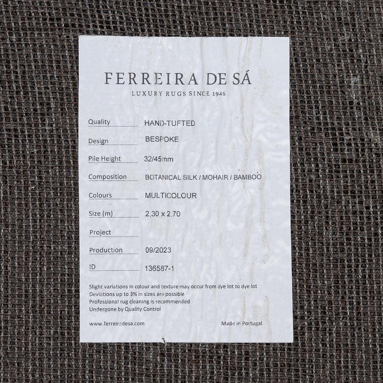 Denise Grünstein, matta "Folium", handtuftad, ca 270 x 230 cm, Ferreira de Sá, Portugal.