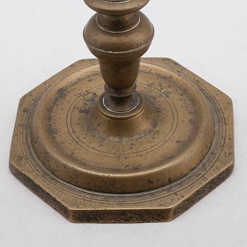 LJUSSTAKE, brons, 1700-tal.