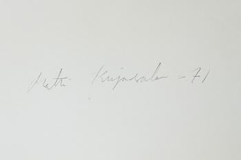 Matti Kujasalo, lithograph in colours, signed, numbered 4/8 and dated -71.