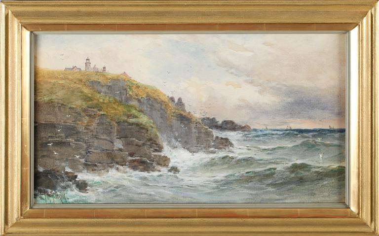 OKÄND KONSTNÄR, akvarell, otydligt signerad, England, omkring år 1900.