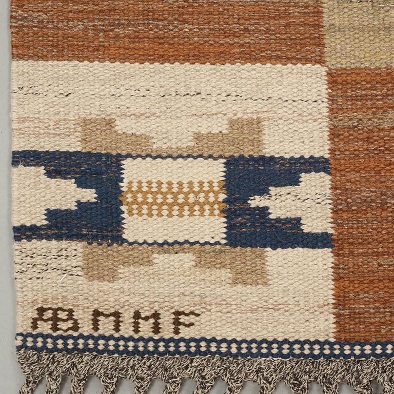 Märta Måås-Fjetterström, A CARPET, "Rutmattan med blått", flat weave, ca 297 x 217,5 cm, signed AB MMF.